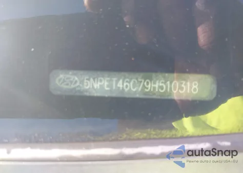 2009 Hyundai Sonata Gls из США, поврежденный, VIN 5NPET46C79H510318